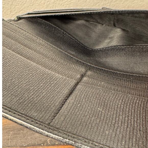 YSL Saint Laurent Paris Y Line Calfskin Leather Long Wallet - Picture 9 of 14